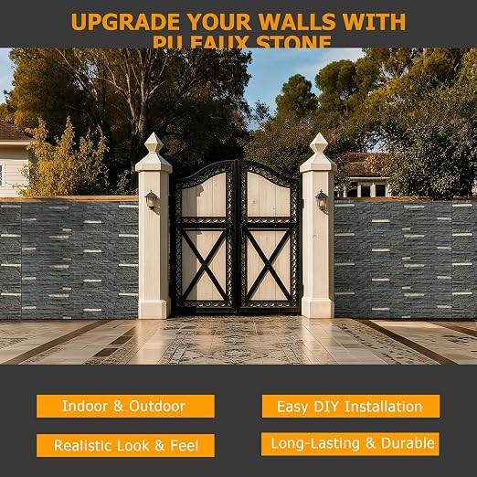 ROOMTEC 6-Packs Faux Stone Wall Covering Panels - Image 8