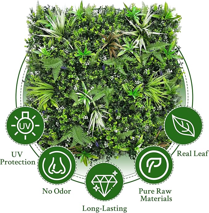ODTORY Artificial Boxwood Topiary Hedges Panels, Backyard Indoor Outdoor Green - Image 4