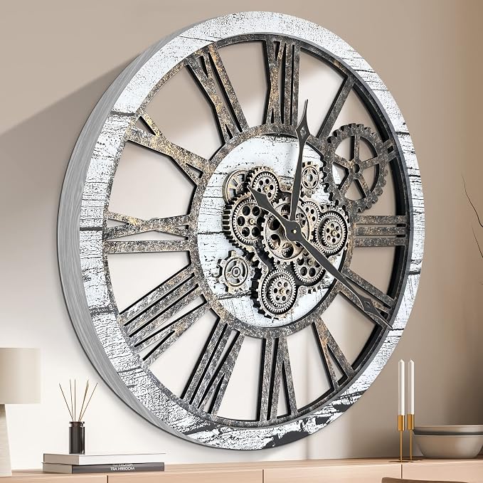 HOIBAI Large Wall Clock Clocks for Living Room Decor Oversized 30 Inch Wall - Image 2