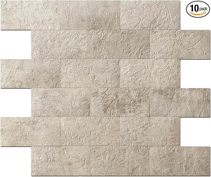 Art3d 10-Pack Peel and Stick Wall Tile by Art3d