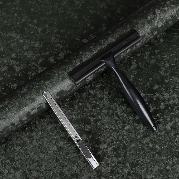 Dark Green Peel and Stick Wallpaper by Abyssaly