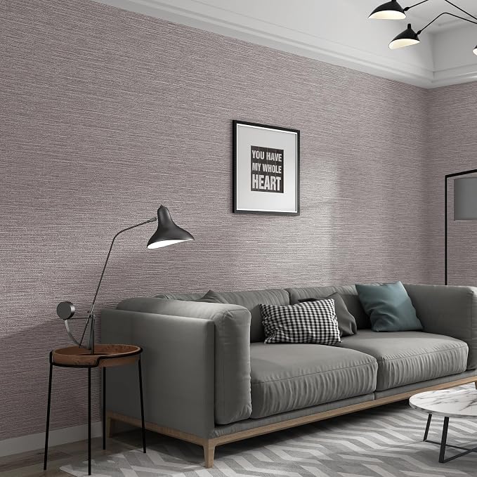 Haimin Grasscloth Wallpaper Peel and Stick 20.9in X 393in Fabric Contact Paper - Image 8