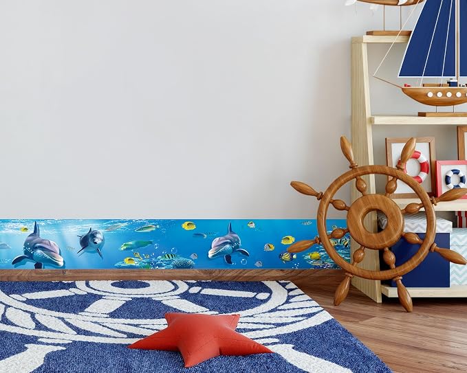 FLFK Peel and Stick Wallpaper Border Wall Decals - Image 5