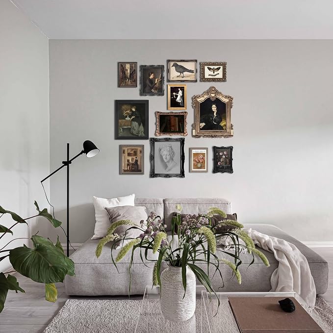 LANCHI95 12PCS Vintage Classical Wall Art Set – Dark Academia Antique Frame - Image 4