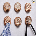 Indian Shelf 6 Lb Decorative Wood Adhesive Wall Hooks–Boho Peel and Stick Hooks by IndianShelf