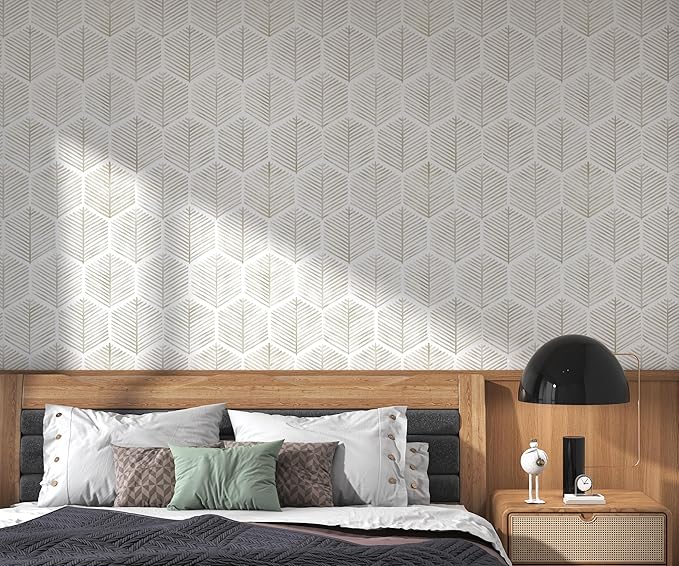 Modern Peel and Stick Wallpaper 17.3''×393'' Self Adhesive Wallpaper Boho - Image 6