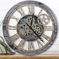 The B-Style Large Wall Clock 24 inch Moving Gear Wall Clock Oversized Vintage by TheB-StyleTB