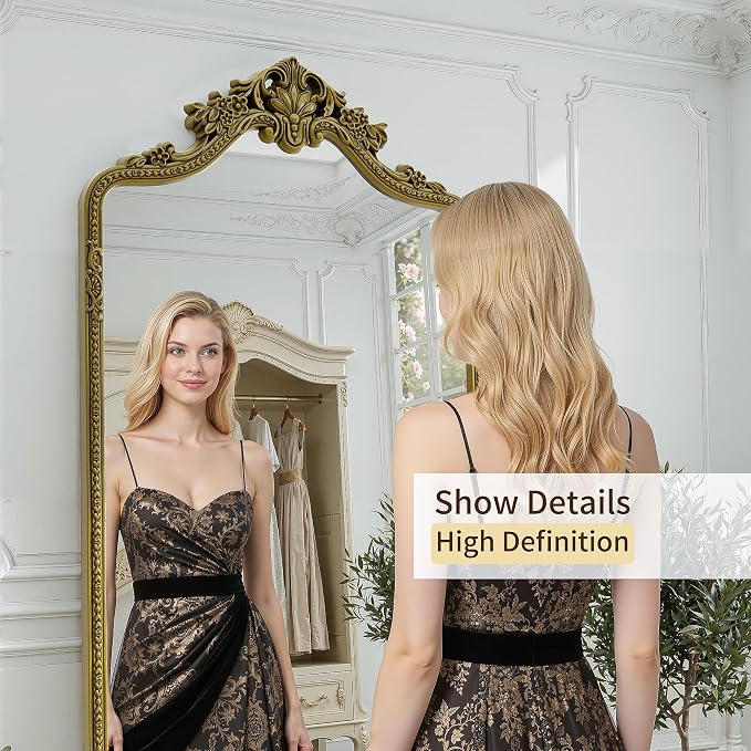 71"x32"Arched Full Length Floor Mirror, Full Body Mirrors - Image 2