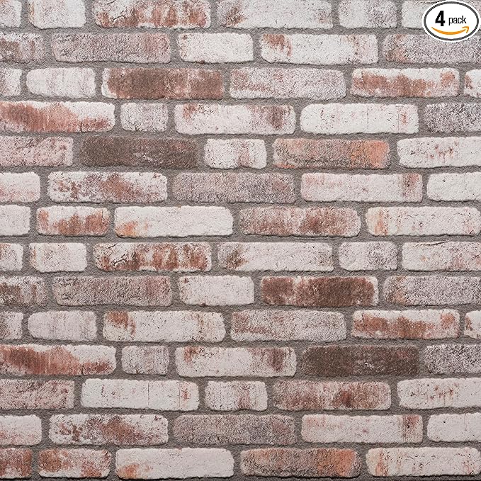Wall!Supply 3D Wall Panels – Faux Brick, Bedroom & Office – Easy DIY by WallSupply