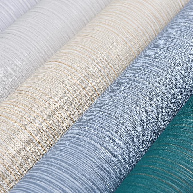 Haimin Grasscloth Wallpaper Textured 24in X 393in Fabric Contact Paper Textured - Image 8