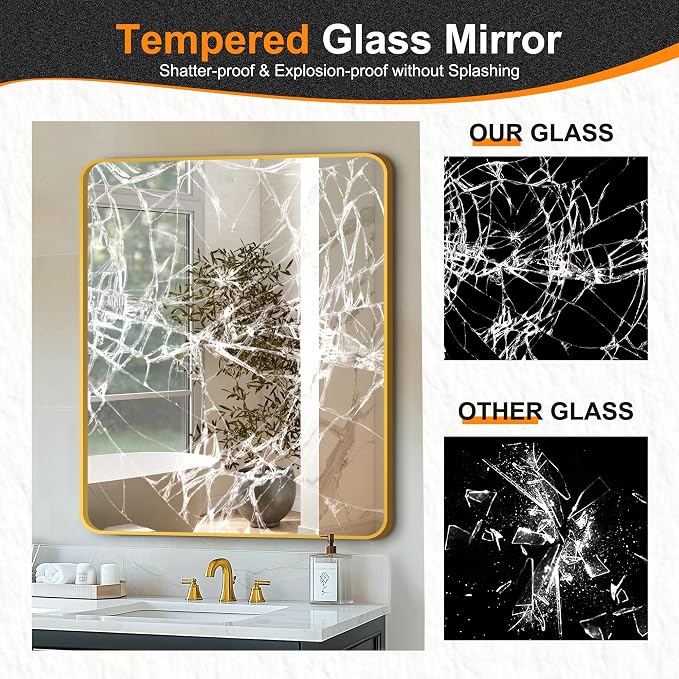 Delma Bathroom Vanity Mirror, High-Definition Bathroom Mirror, Versatile - Image 5
