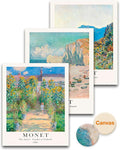 HesenDot Unframed Claude Monet Posters Set of 3, 12x16in Vintage Landscape by HesenDot