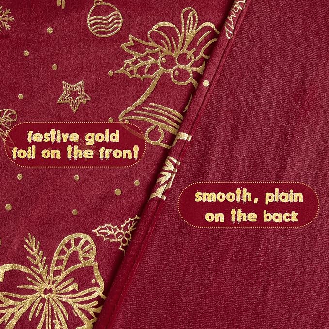 NICETOWN Red Velvet Curtains 96 inches Long - Image 4
