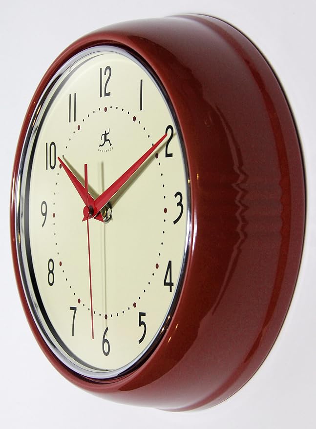 Infinity Instruments LTD. Retro 15 inch Mid Century Modern Kitchen Diner Wall - Image 3