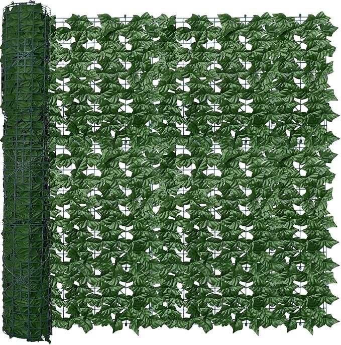 ODTORY Artificial Fence Privacy Screen: 4FT x 20FT UV-Anti Faux Greenery by ODTORYHOME