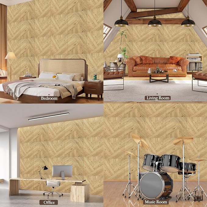 JBER 6 Pack Art Acoustic Panels, 72×48Inches Soundproof Wall Panels, Large - Image 7