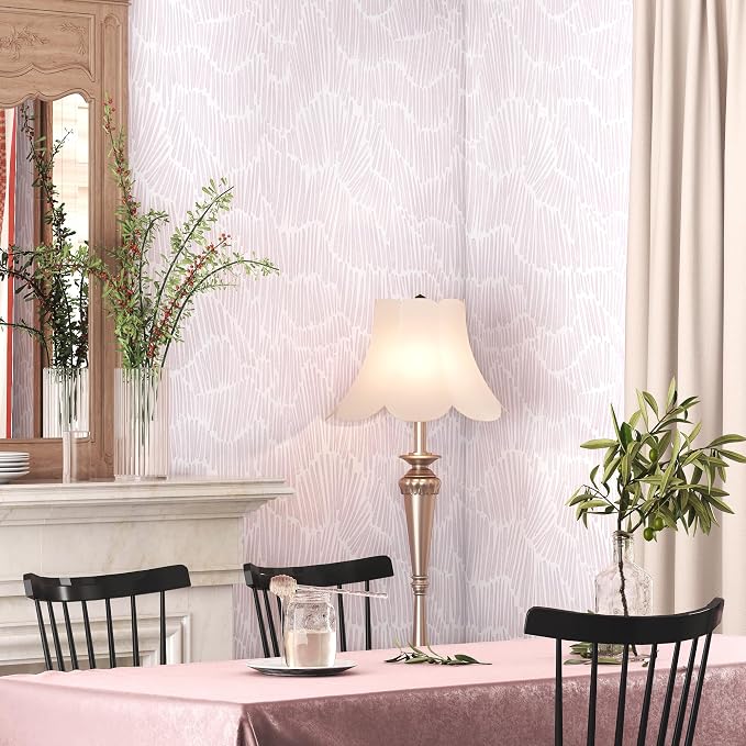 Theper Pink Striped Wallpaper Peel and Stick Wallpaper Boho 17.3"×78.8" Simple - Image 5
