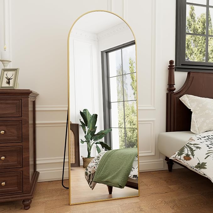 Rowjut 64"x21"Floor Mirror Arched Full Length Mirros, Mirror Floor Length - Image 2