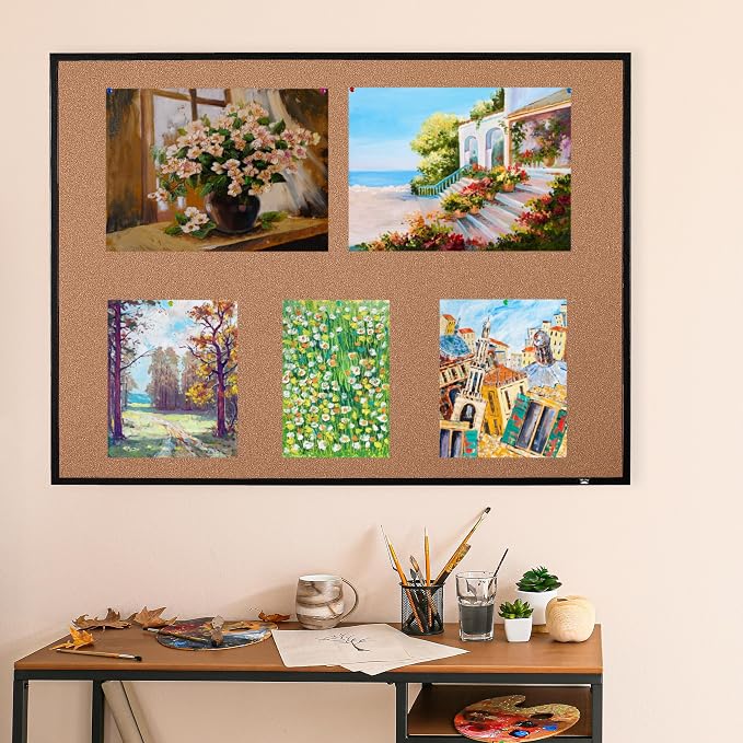 Mr. Pen- Cork Notice Board, 36 X 24 Inches, Cork Bulletin Board - Image 7