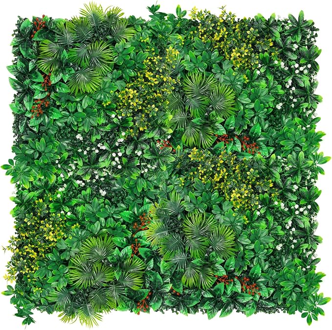 Yangrass Artificial Grass Wall Panels, Faux Greenery Privacy Fence Screen by LivingGreenEveryDayShine