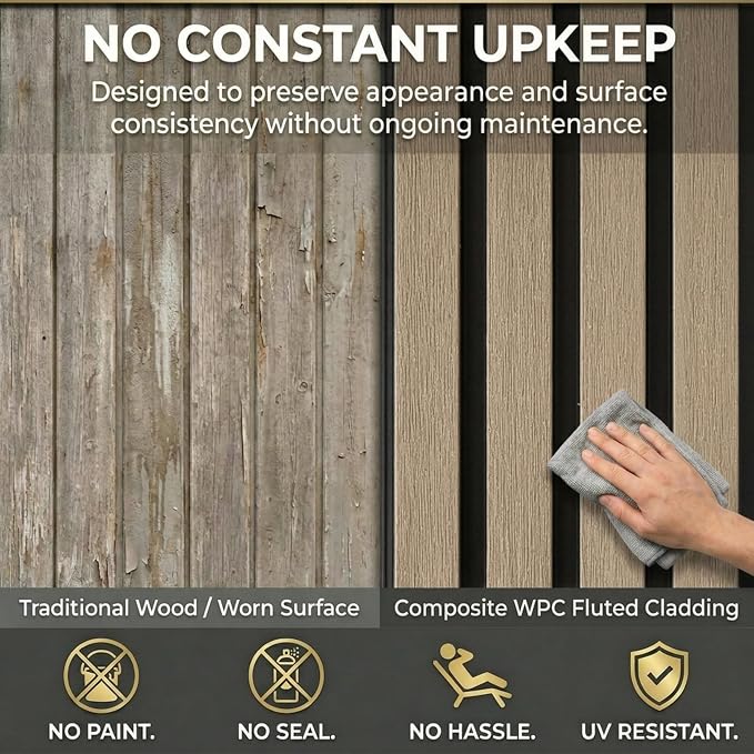From Plain to Beautiful in Hours WPC Exterior Wall Slat Panels Waterproof - Image 6