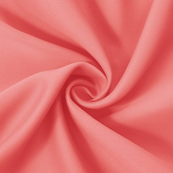 LEMOMO Coral Thermal Blackout Curtains/42 x 72 Inch/Set of 2 Panels Room - Image 8