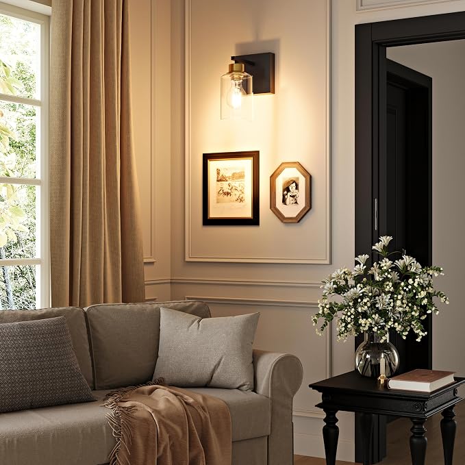 Battery Operated Wall Sconce Set of 2, Easy Install Dimmable Wireless Wall Lamps - Image 5