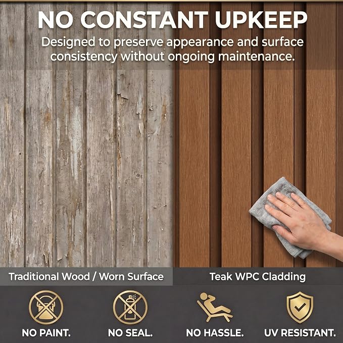 From Plain to Beautiful in Hours WPC Exterior Wall Slat Panels Waterproof - Image 6