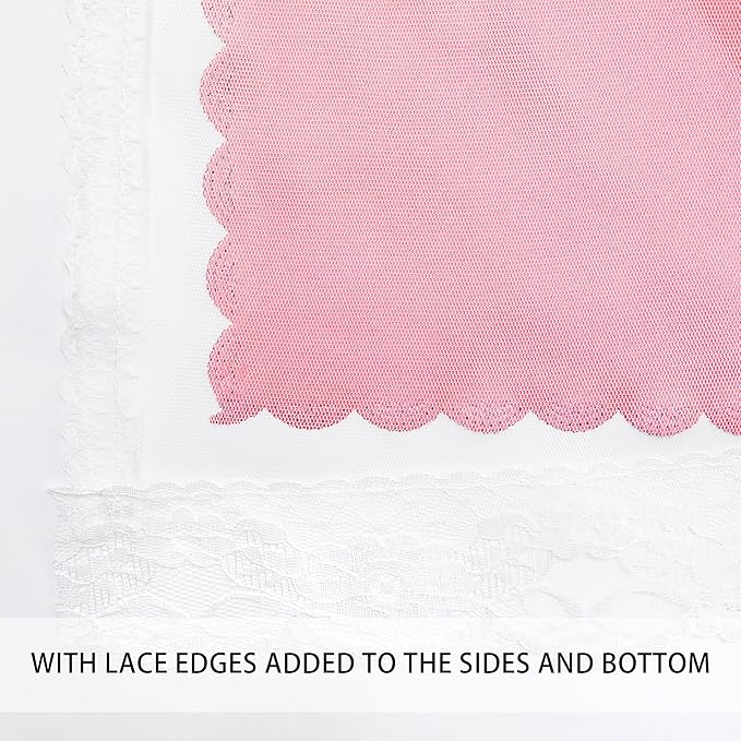 XiDi Pink Curtains for Bedroom Decor, Baby Pink Kids Blackout Curtains for - Image 4