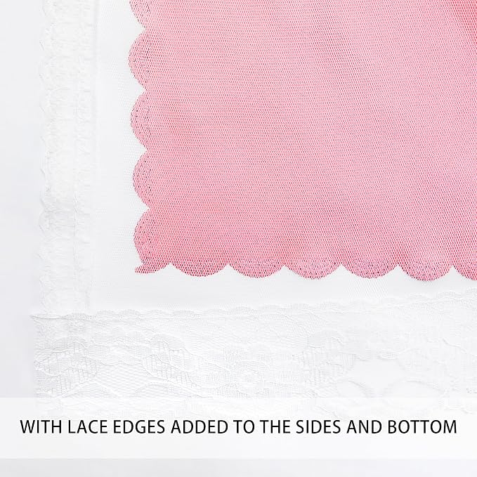 XiDi Pink Curtains for Bedroom Decor, Baby Pink Kids Blackout Curtains for - Image 3