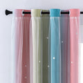 XiDi Curtains for Bedroom Decor, Rainbow Pink-Blue-34-96 by Addsomecolortolife