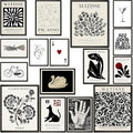 LANCHI95 16 PCS Black and White Home Decor, Eclectic Wall Art, Minimalist by LANCHI95