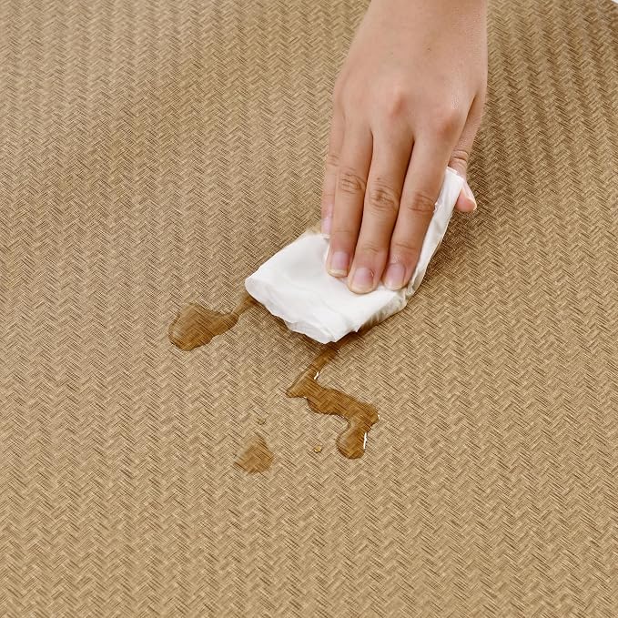 Haimin Fabric Wallpaper Textured Contact Paper Grasscloth Peel and Stick Faux - Image 9