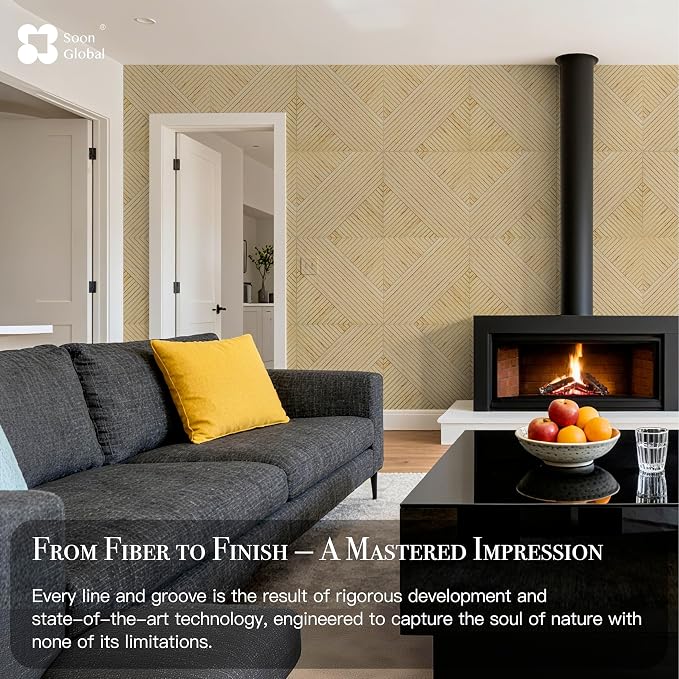 Soon Global Acoustical Wall Panels, 6-Piece 23.62 X 23.62 Inches Art Acoustic - Image 5