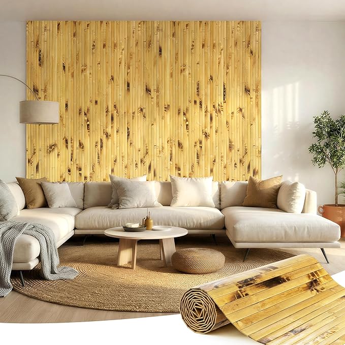 Bamboo Wall Panel, Peel and Stick wall Panels, paneles decorativos para pared by Unknown