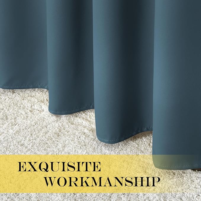 NICETOWN Blackout Curtain Drape 72 inch Long - Image 4