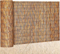 Barydat 1 Pcs 4 x 30 ft Reed Fence Roll, 85% Shade Bamboo Privacy Screen by home