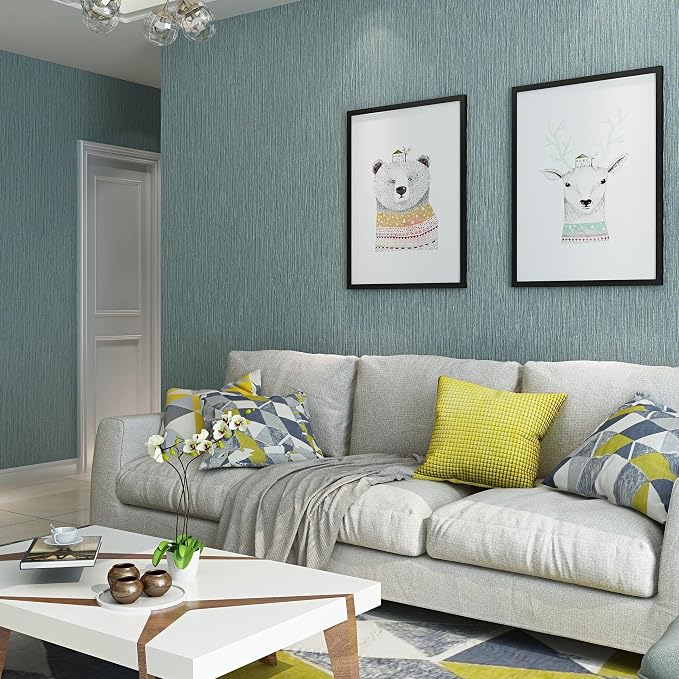 Haimin Grasscloth Wallpaper Peel and Stick 20.9in X 393in Fabric Contact Paper - Image 5