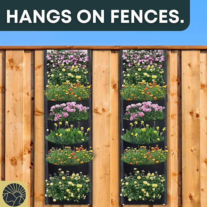 SunVara Fence Planters Wall Planters - Image 5
