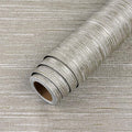 LACHEERY Taupe Grasscloth Wallpaper Textured Peel and Stick Fabric Wallpaper by LaCheery