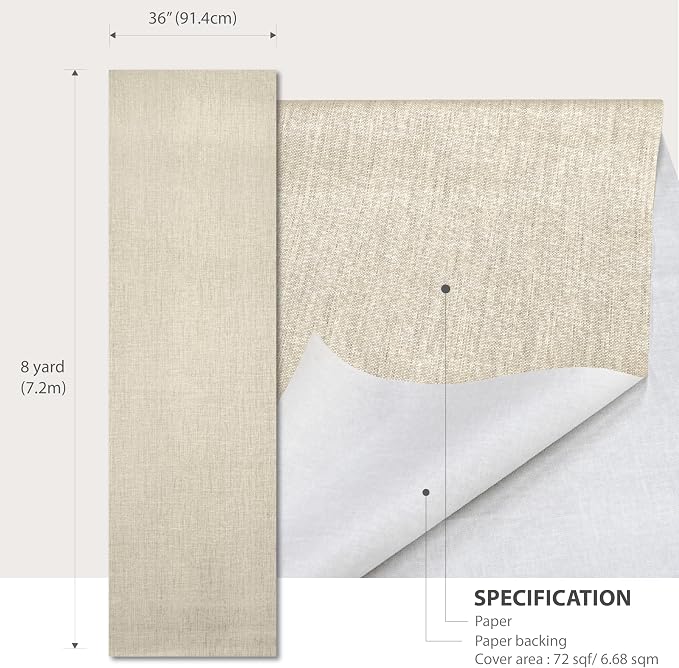 Ansehan Grasscloth Textured Wallcovering W712 Terraces Collection 36" W x 8 - Image 7