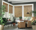 Cordless Woven Wood Roman Shades, 64W x 72H, Bamboo Mesh Natural, Sizes 20-72 by FirstRateBlinds