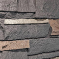 Iron Gray Faux Stone Wall Panel Sample Swatch 12 x 9 Inch by Wallwell