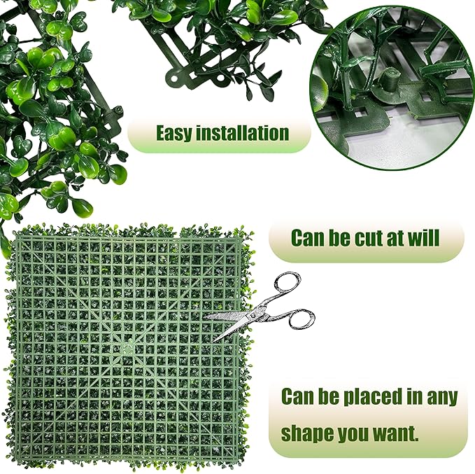 Artificial Ivy Privacy Fence Screen, Backyard Greenery Wall Backdrop Decor - Image 4