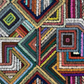 Retro Textured Peel and Stick Wallpaper Geometric Patchwork color Mosaic by HomKihapaiWallpaper