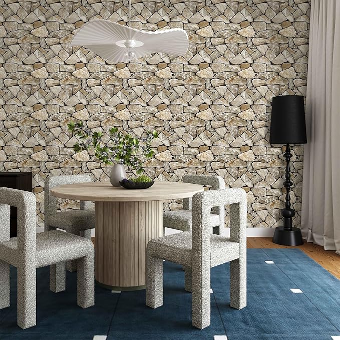 COMSTICKC 3D Faux Stone Wall Panel Peel and Stick Wall Stickers, Not Real Stone - Image 6