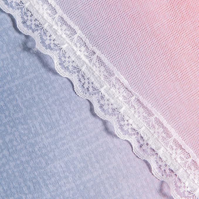 XiDi Curtains for Bedroom Decor, Rainbow GreyPinkPu-52-90 - Image 7
