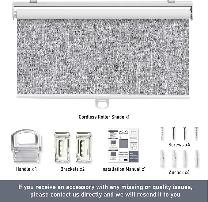 Cordless Roller Shades Blackout Blinds - Image 9