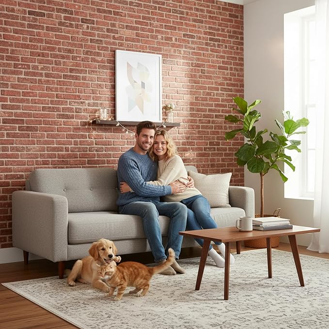 3D Faux Brick Wall Panels – Lightweight Styrofoam Cladding - Image 3