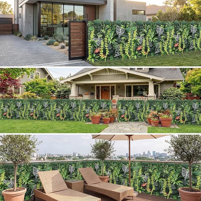 4 Pack 20"x20"Grass Wall Panels-Artificial Boxwood Panels - Image 5
